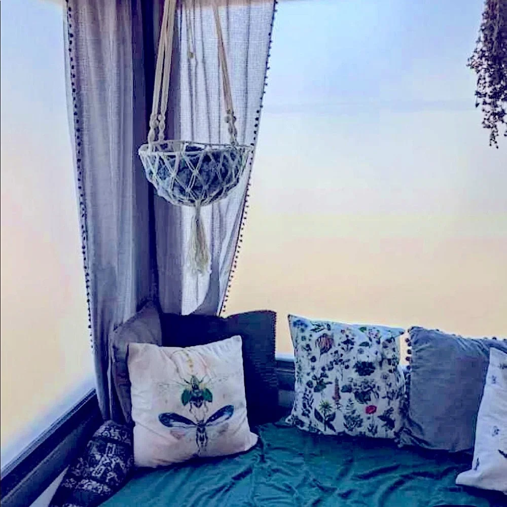 Hp🐾 🐈‍⬛Uniquely Handcrafted Stylish »-»Bohemian«-« Macramé Artistry Pet Beds🆕
